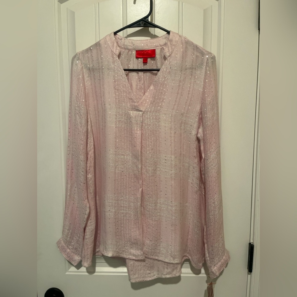 Jennifer Lopez Elegant Pink Women’s Top